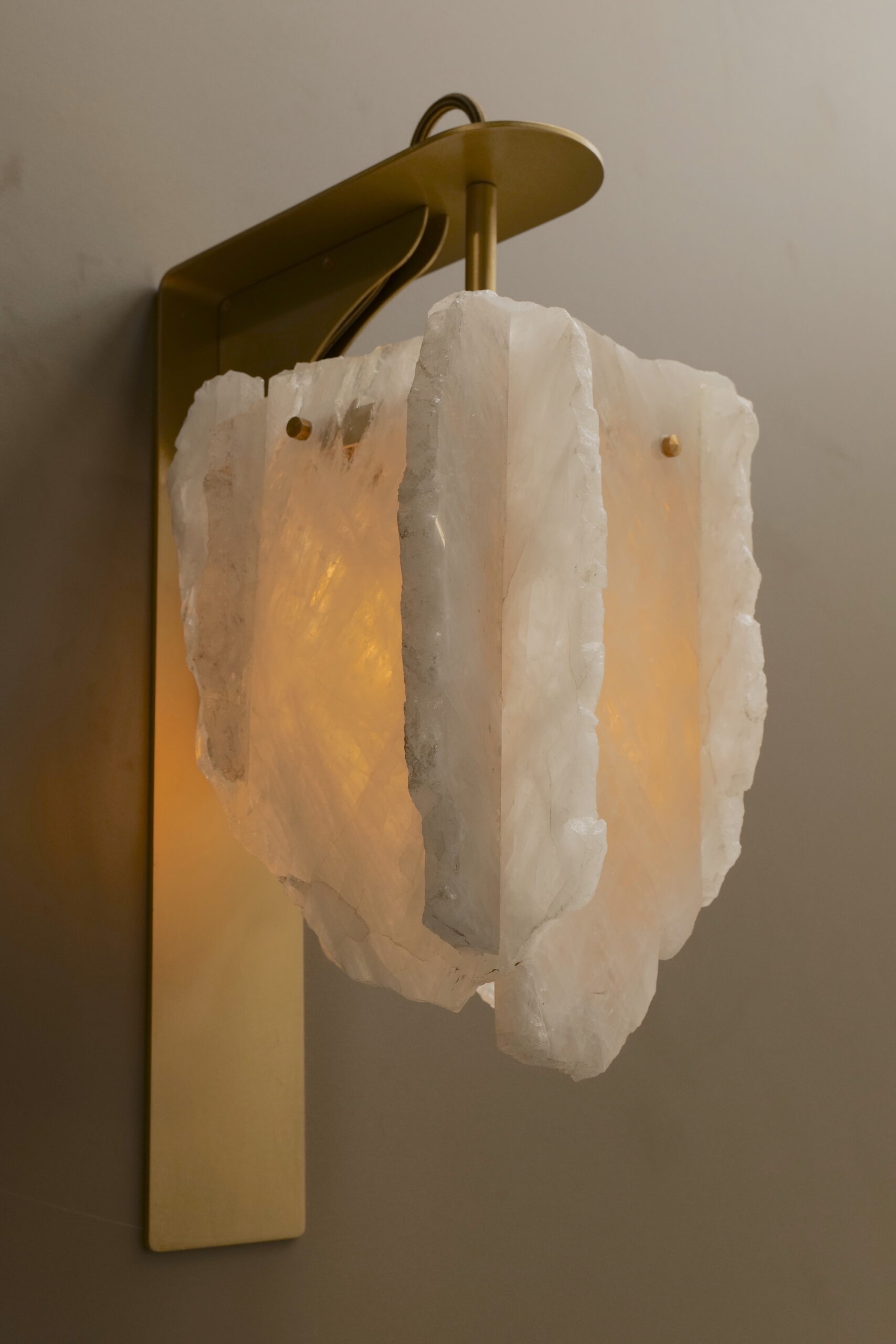 Lanterne Brute en Cristal de Roche